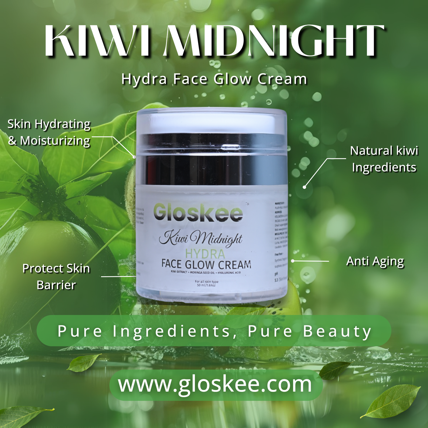Face Glow Cream (Kiwi Extracts & hydra face glow)