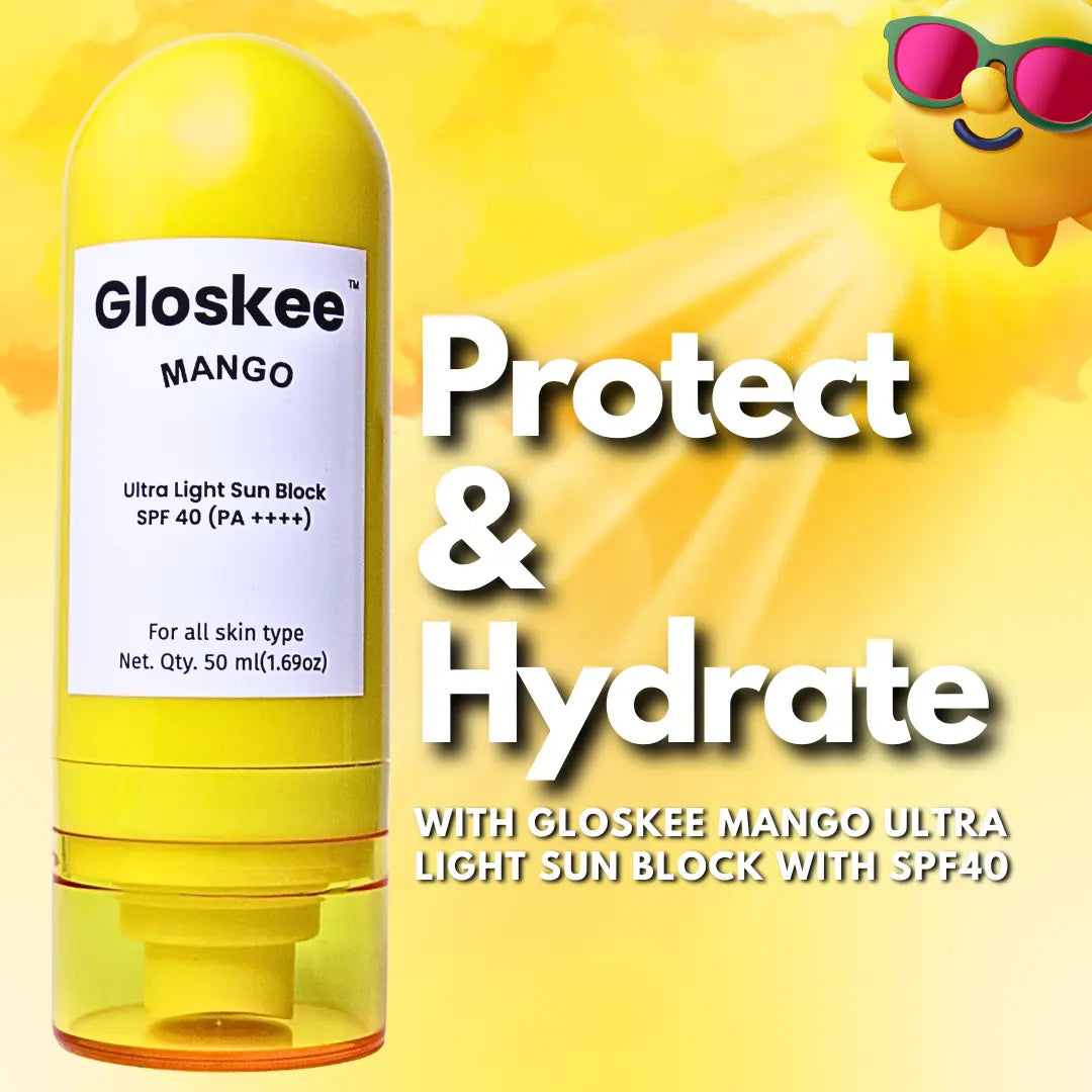 Sunscreen (Mango Ultra Light Sun Block SPF 40 Plus Moisturizer)