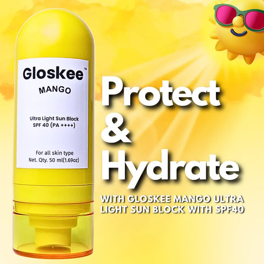 Sunscreen (Mango Ultra Light Sun Block SPF 40 Plus Moisturizer)